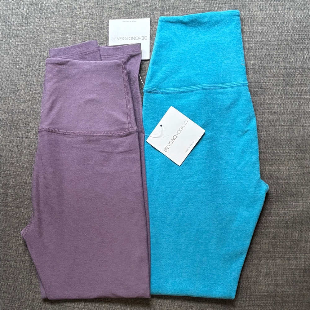 Beyond Yoga Leggings - purple and blue size Medium